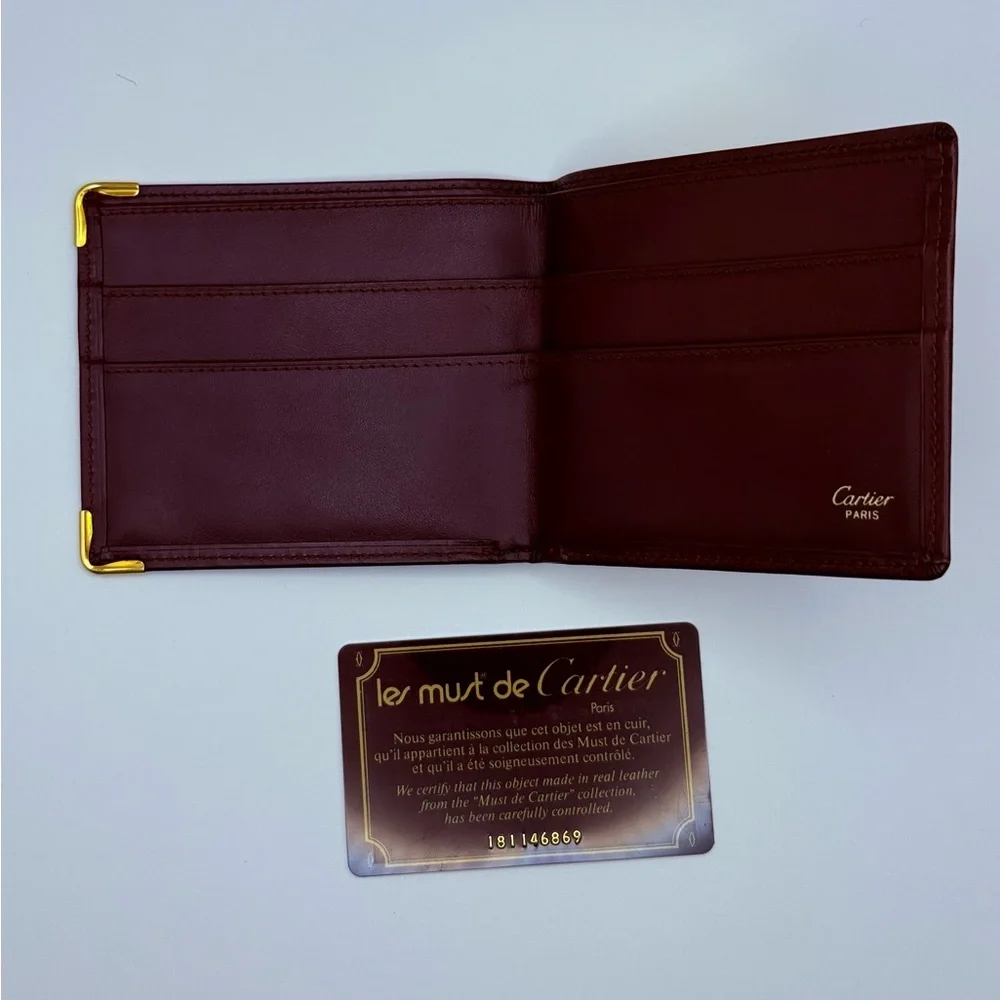 Must de Cartier leather bifold wallet